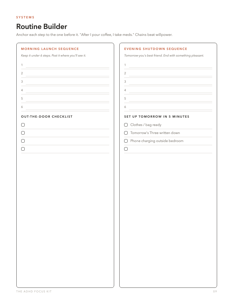 Routine Builder